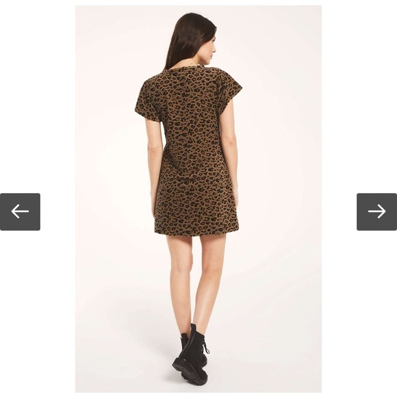 Z Supply leopard dress size large - Picture 3 of 5